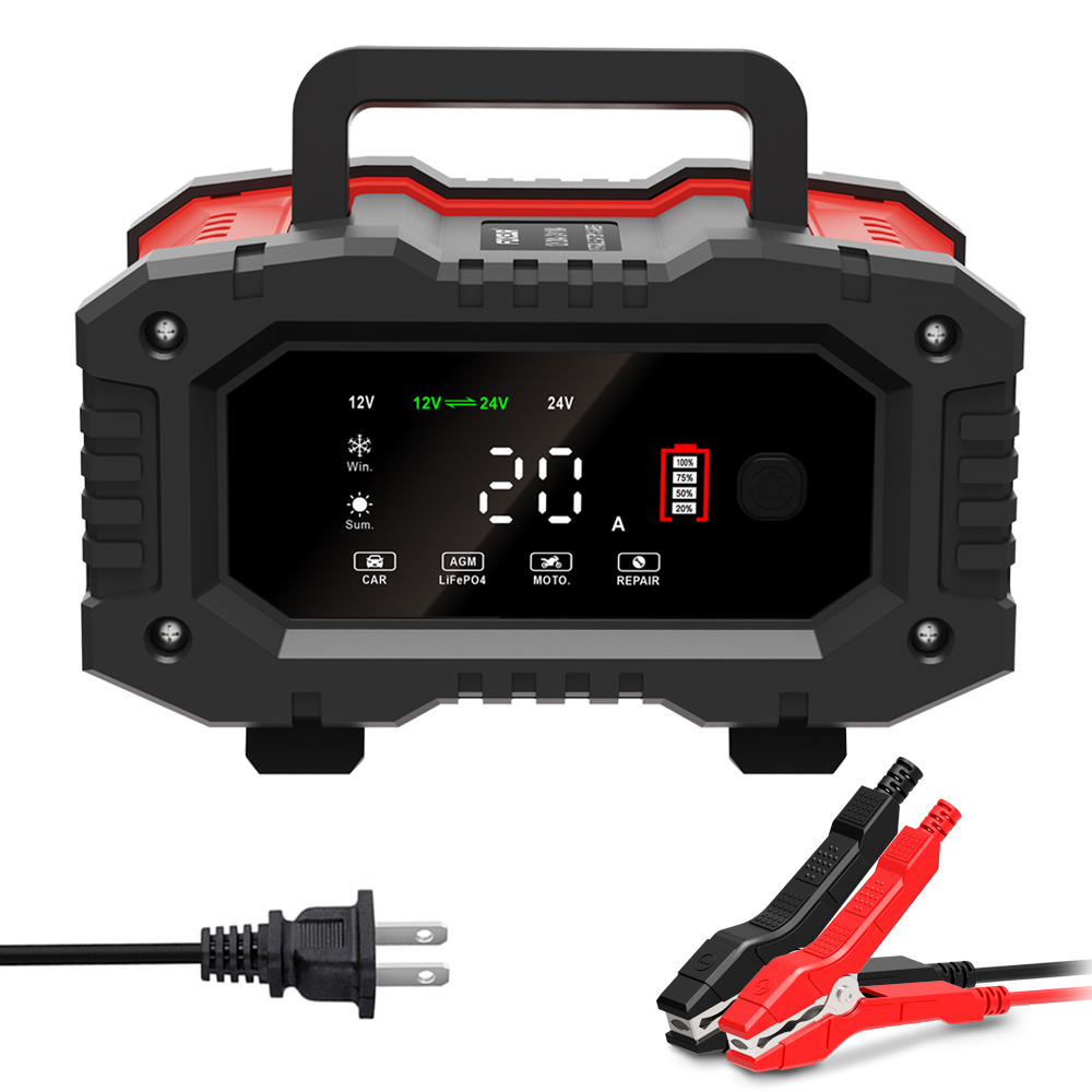 Smart Car Battery Charger 12V 24V 20A - 12v 10a 24v 20a carregador de