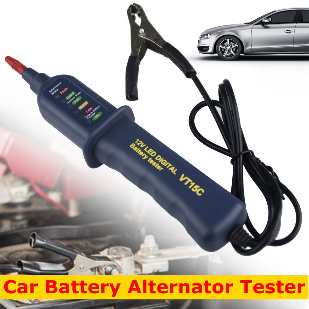Alternator Tester Digital Diagnostic Tool - Mini testador de bateria de carro
