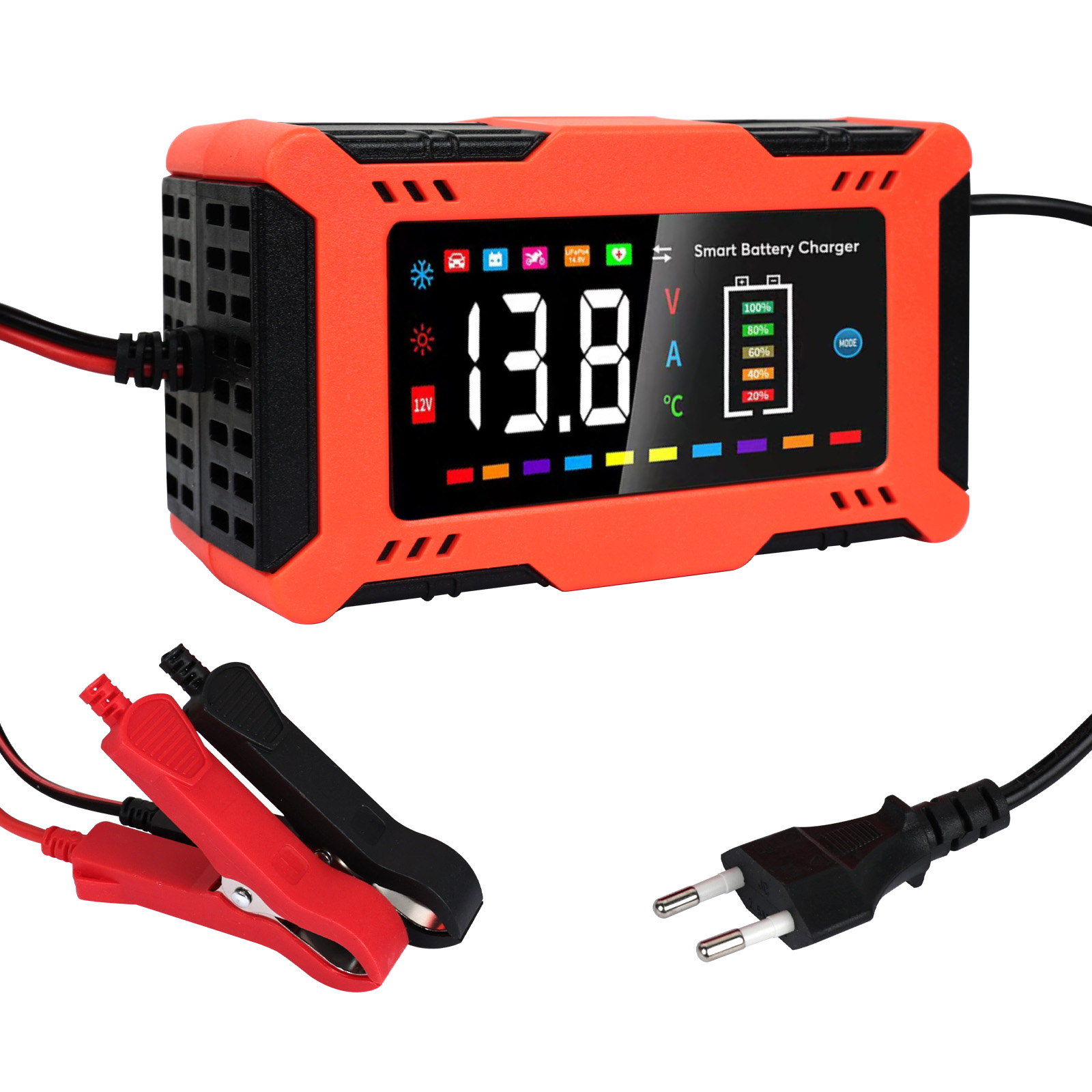 Lifepo4 Battery Charger Smart Automatic - Carregador de Bateria Inteligente 12V 6A