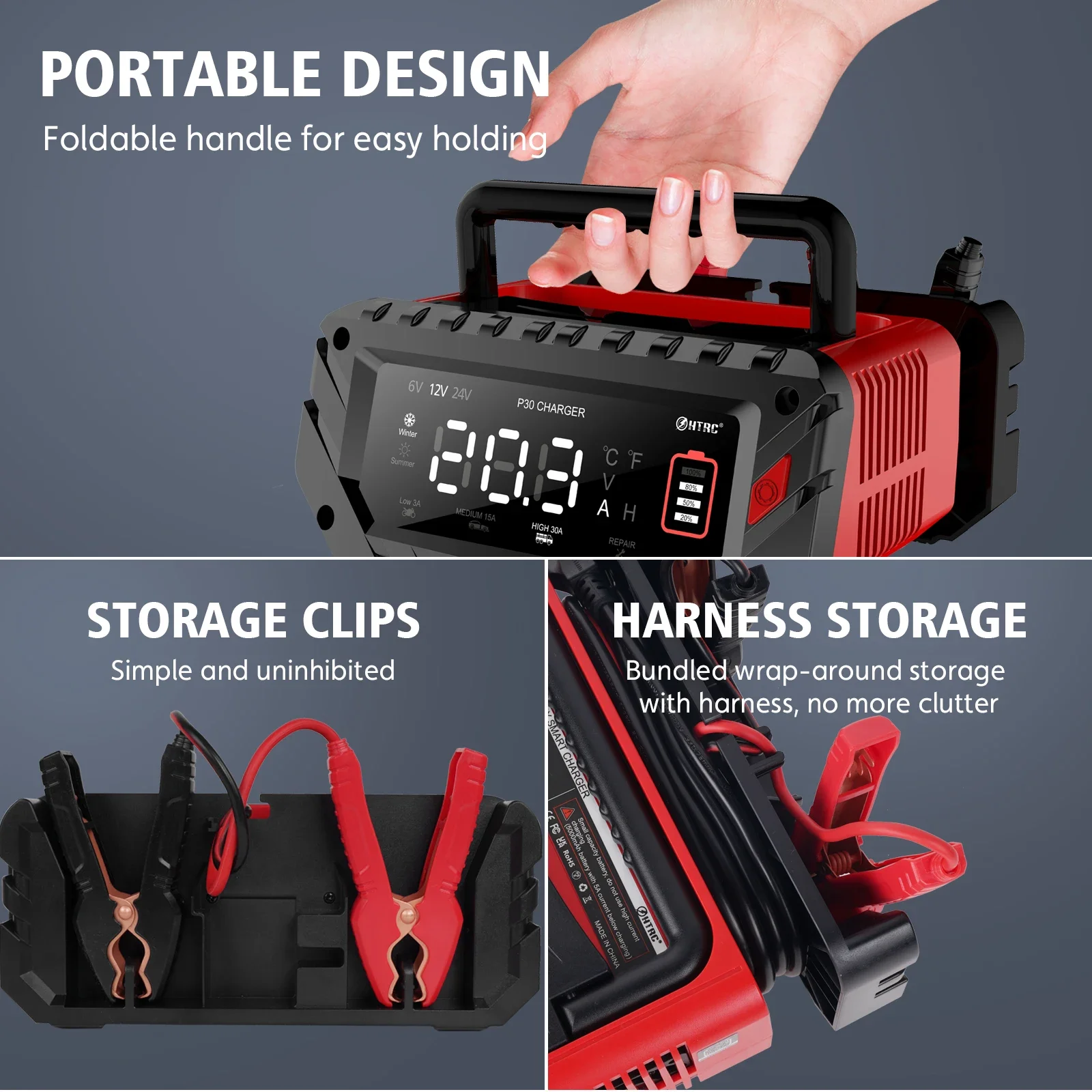 EAFC 30A Carregador de bateria - Lifepo4 Battery Charger Smart Automatic avaliação e preço