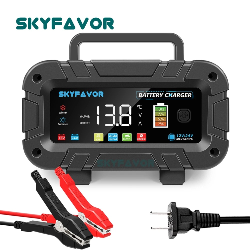 Carregador de Bateria Automáti - Smart Car Battery Charger 12V 24V 20A avaliação e preço