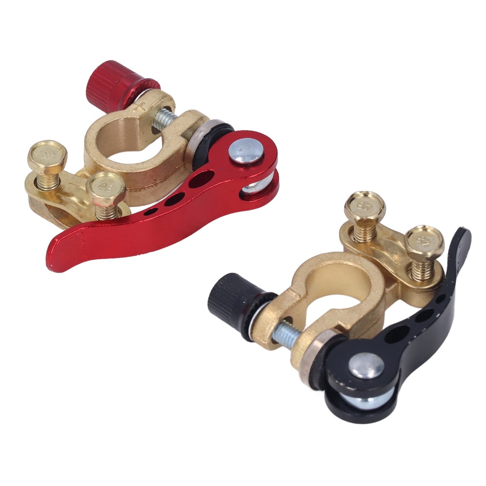 2 conectores de terminal de ba - Battery Terminal Clamps Quick Release Brass avaliação e preço