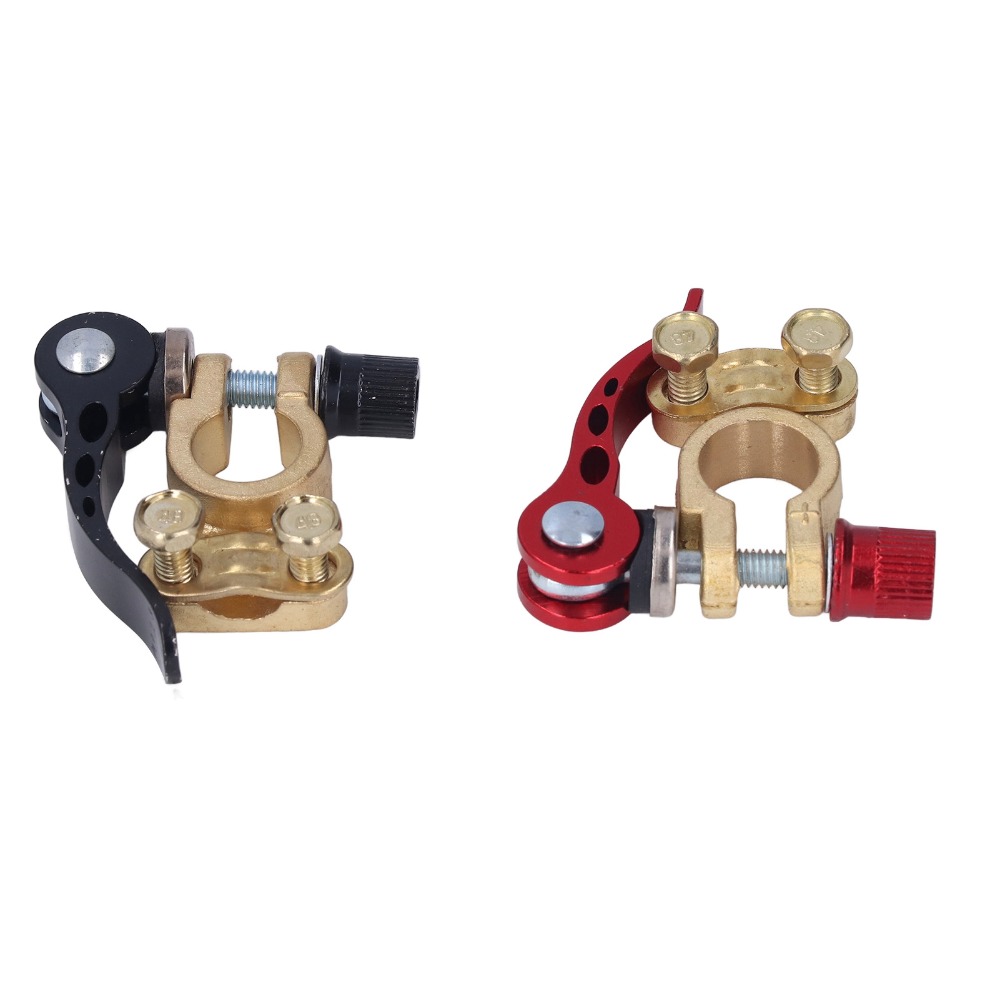 2 conectores de terminal de ba - Battery Terminal Clamps Quick Release Brass avaliação e preço