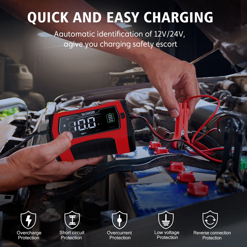 10a carregamento automático pa - Lifepo4 Battery Charger Smart Automatic avaliação e preço