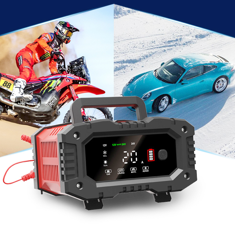 Carregador de bateria totalmen - Smart Car Battery Charger 12V 24V 20A avaliação e preço
