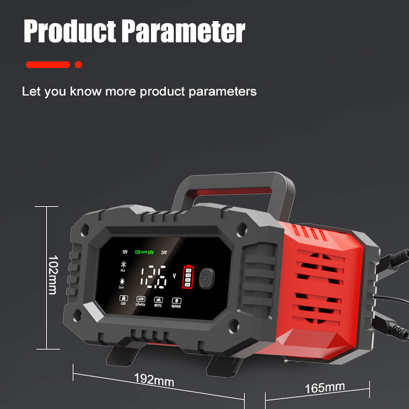 Carregador de bateria totalmen - Smart Car Battery Charger 12V 24V 20A avaliação e preço