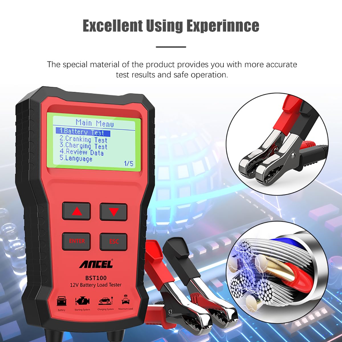Testador Digital de Bateria Au - Car Battery Load Tester Digital Cranking avaliação e preço
