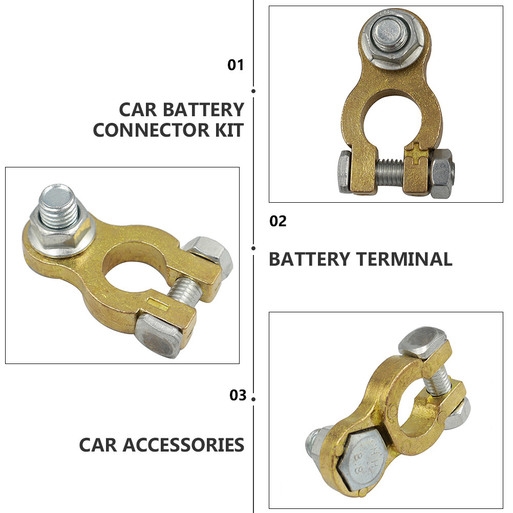 1 par de conectores de termina - Battery Terminal Clamps Quick Release Brass avaliação e preço