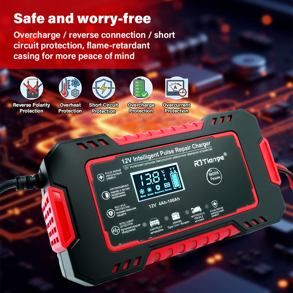 Carregador de Bateria para Car - Smart Car Battery Charger 12V 24V 20A avaliação e preço