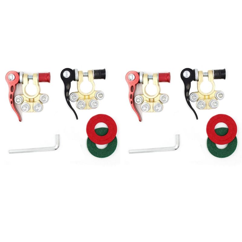 2x Terminais de Bateria 12V 24 - Battery Terminal Clamps Quick Release Brass avaliação e preço