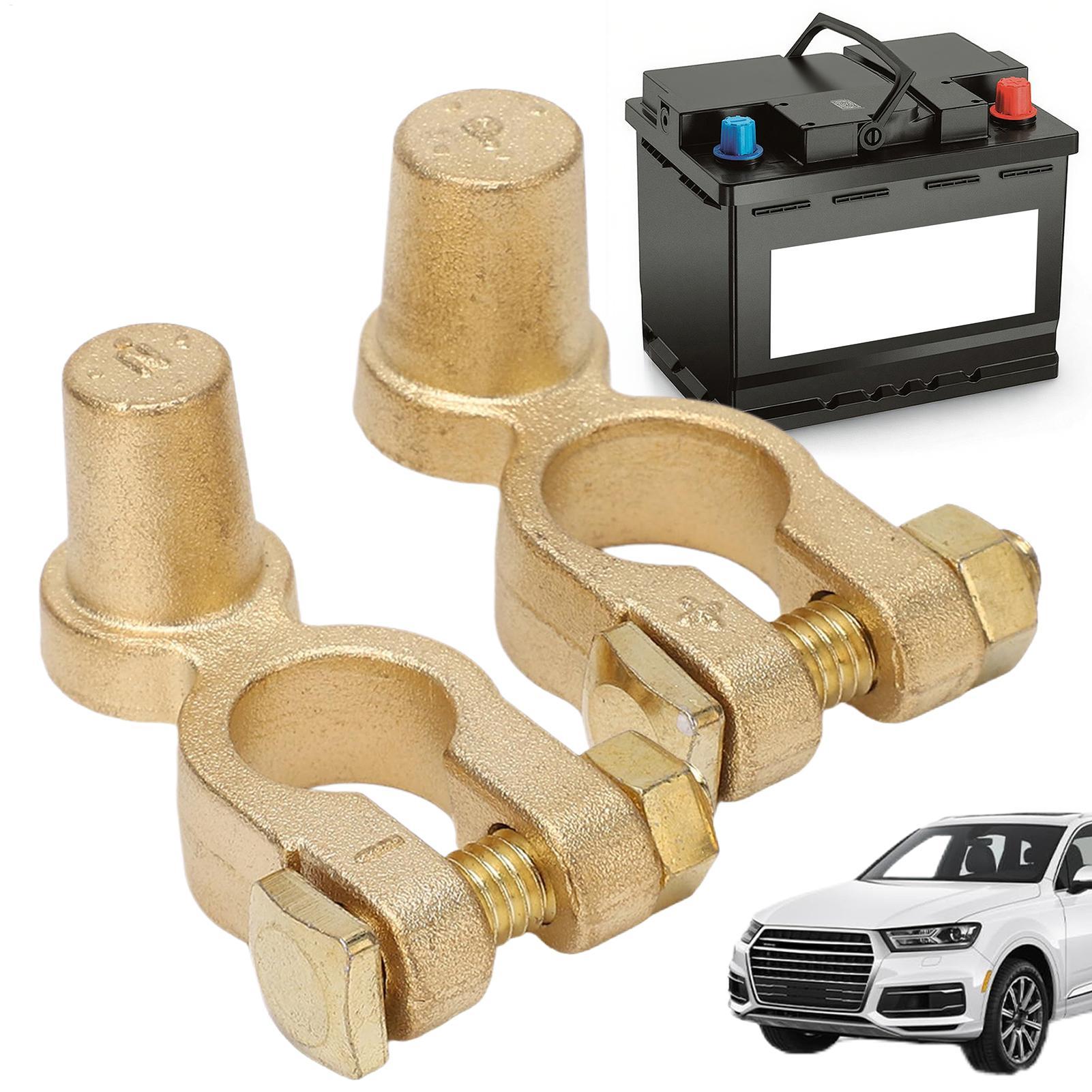 1 par de terminais de bateria  - Battery Terminal Clamps Quick Release Brass avaliação e preço