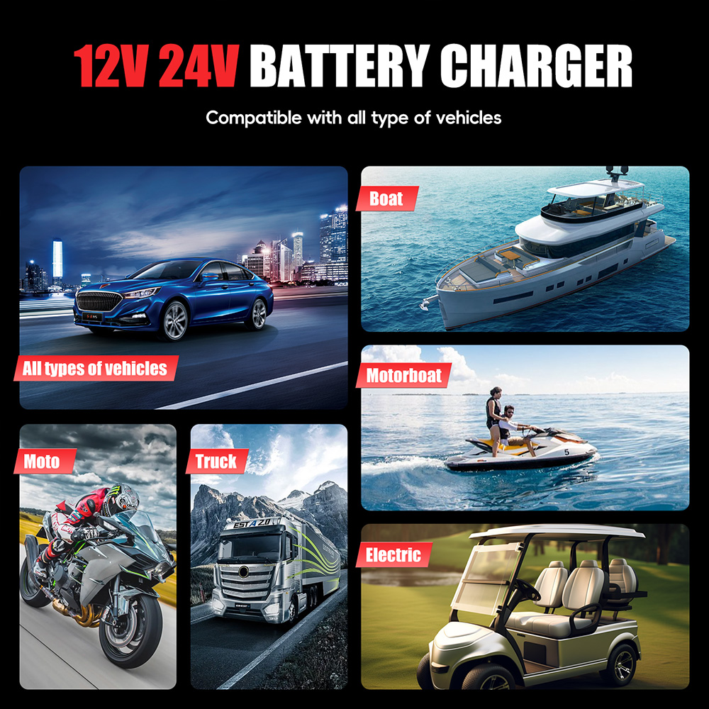 Carregador de Bateria Intelige - Smart Car Battery Charger 12V 24V 20A avaliação e preço