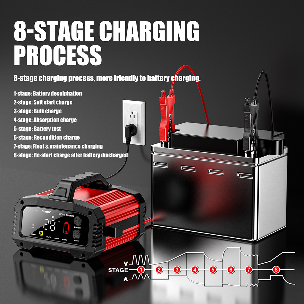 Carregador de Bateria Intelige - Smart Car Battery Charger 12V 24V 20A avaliação e preço