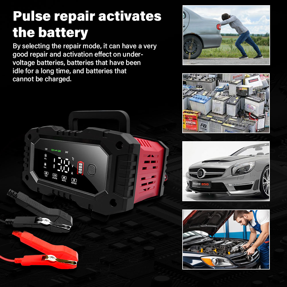 Carregador de Bateria para Car - Smart Car Battery Charger 12V 24V 20A avaliação e preço