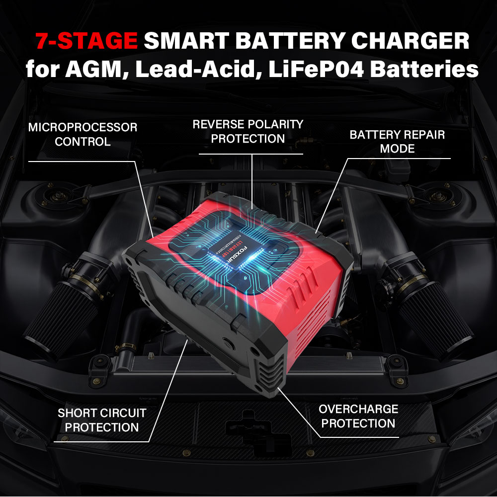 Carregador de Bateria para Car - Smart Car Battery Charger 12V 24V 20A avaliação e preço