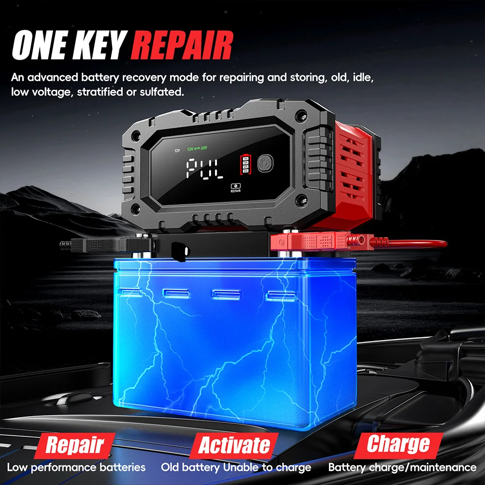 Carregador de Bateria Intelige - Smart Car Battery Charger 12V 24V 20A avaliação e preço