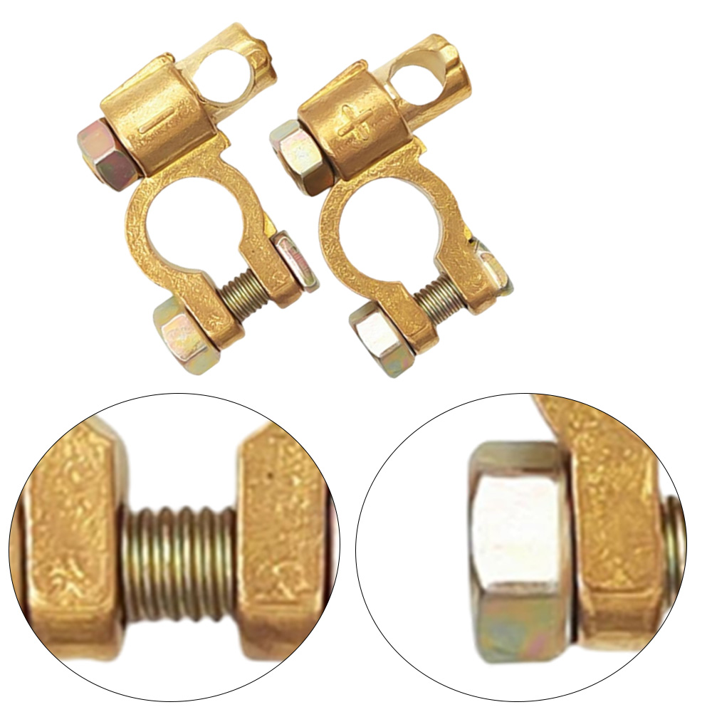 Terminais de bateria positiva  - Battery Terminal Clamps Quick Release Brass avaliação e preço