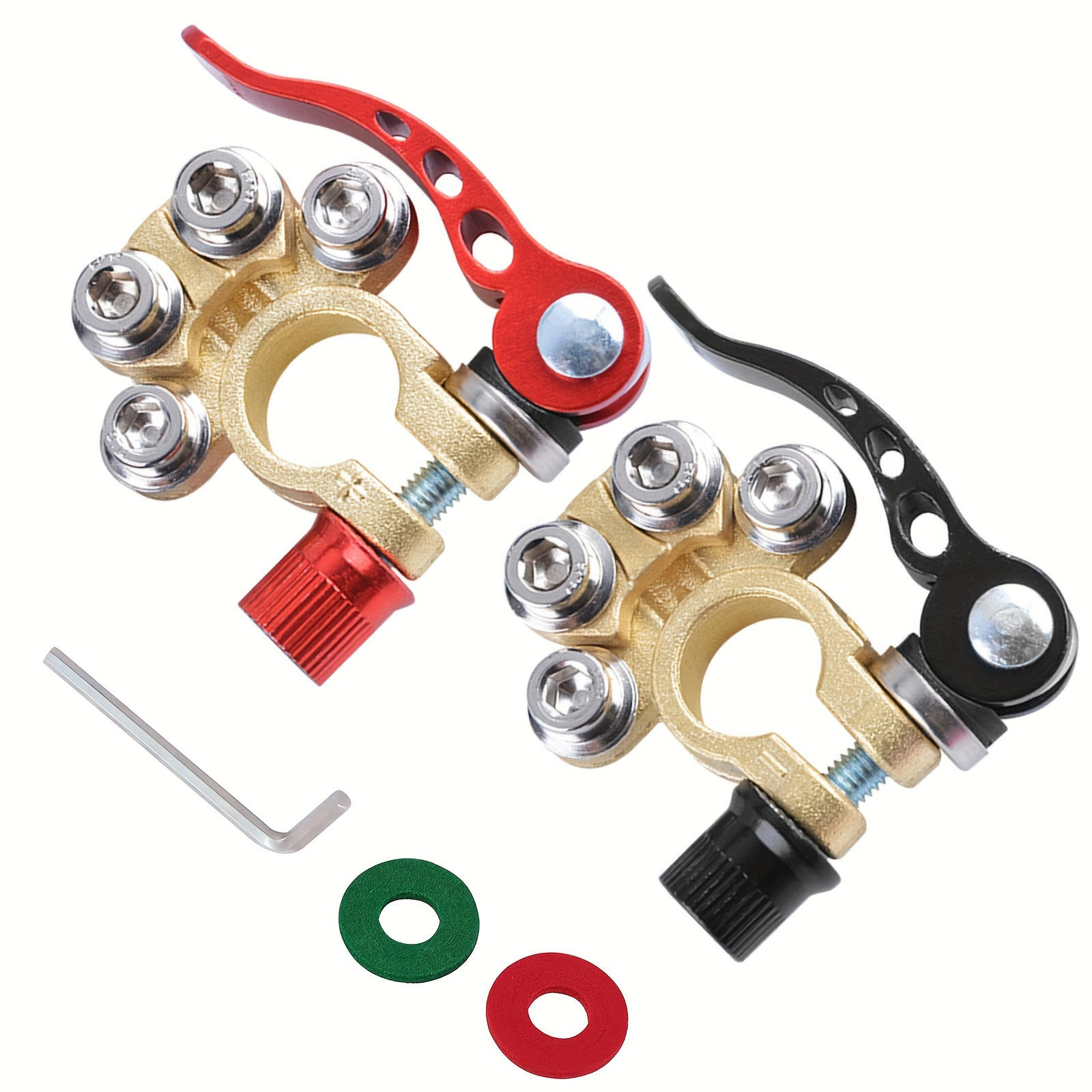 1 Conjunto de Terminais de Bat - Battery Terminal Clamps Quick Release Brass avaliação e preço