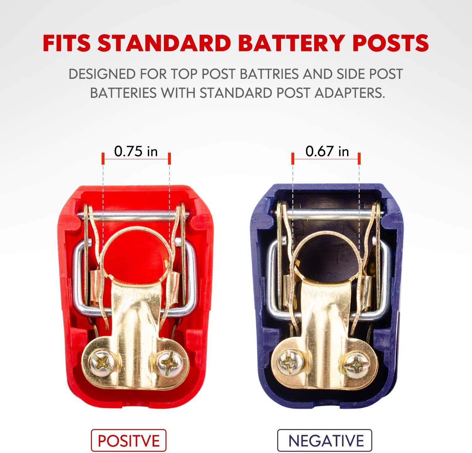 Positivo e negativo Quick Rele - Battery Terminal Clamps Quick Release Brass avaliação e preço