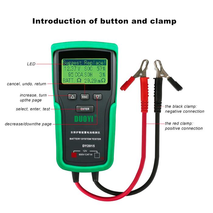 Duoyi dy2015 12v testador de s - Car Battery Load Tester Digital Cranking avaliação e preço